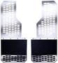 Putco Mud Skins Rubber, Stainless Steel Mud Flap Set