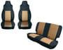Rugged Ridge Black, Tan Seat Cover Kit