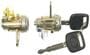 Standard Ignition Silver Door Lock Kit