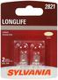 SYLVANIA 2821 Long Life Incandescent Mini Bulb (Pack of 2)