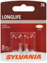 SYLVANIA 74 Long Life Incandescent Mini Bulb (Pack of 2)