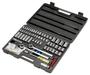 UltraSteel 97 Piece 1/4, 3/8 Inch Drive 6, 8 Point SAE, Metric Socket Set